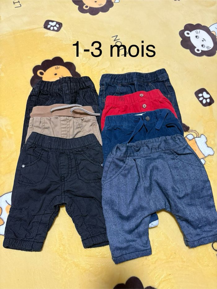 Lot pantalon 1-3 mois