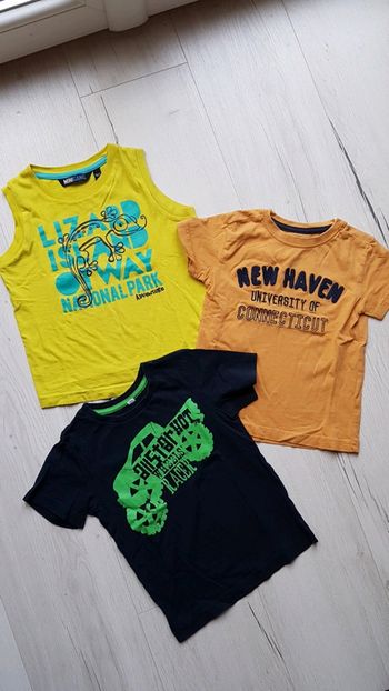 Lot de 3 tee shirts été garçon 4 ans