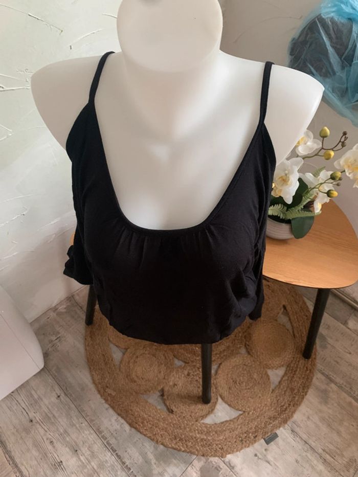 Blouse noire oversize original no excuse taille 36 - photo numéro 2