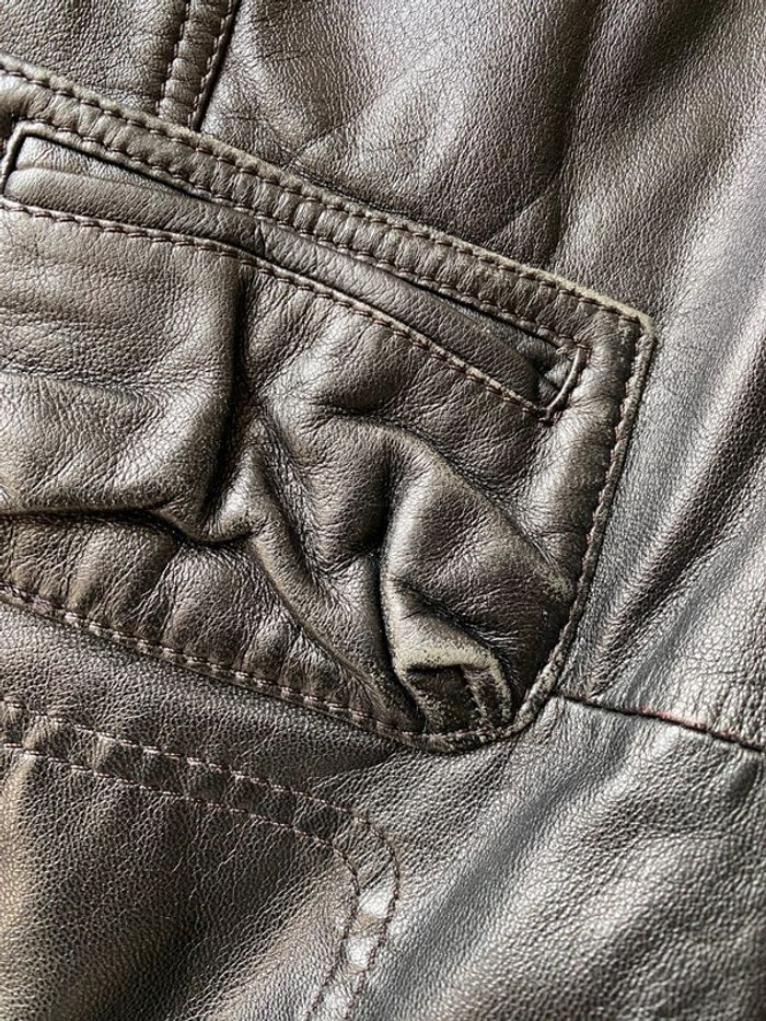 Veste en cuir perfecto noire Promod M/L - photo numéro 8