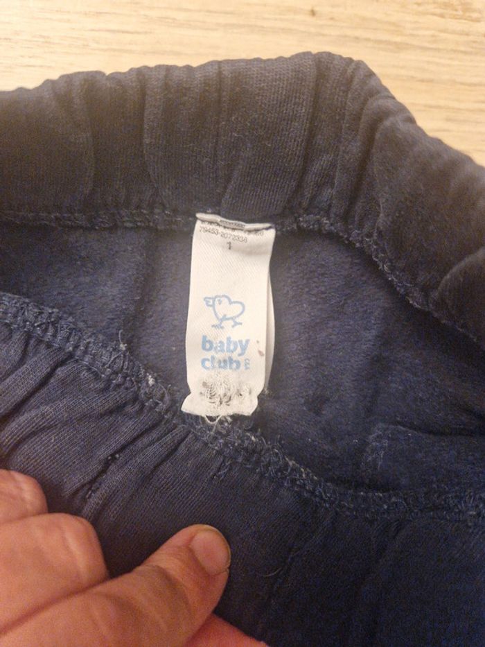 2 pantalons jogging 24M, bleu marine - photo numéro 4