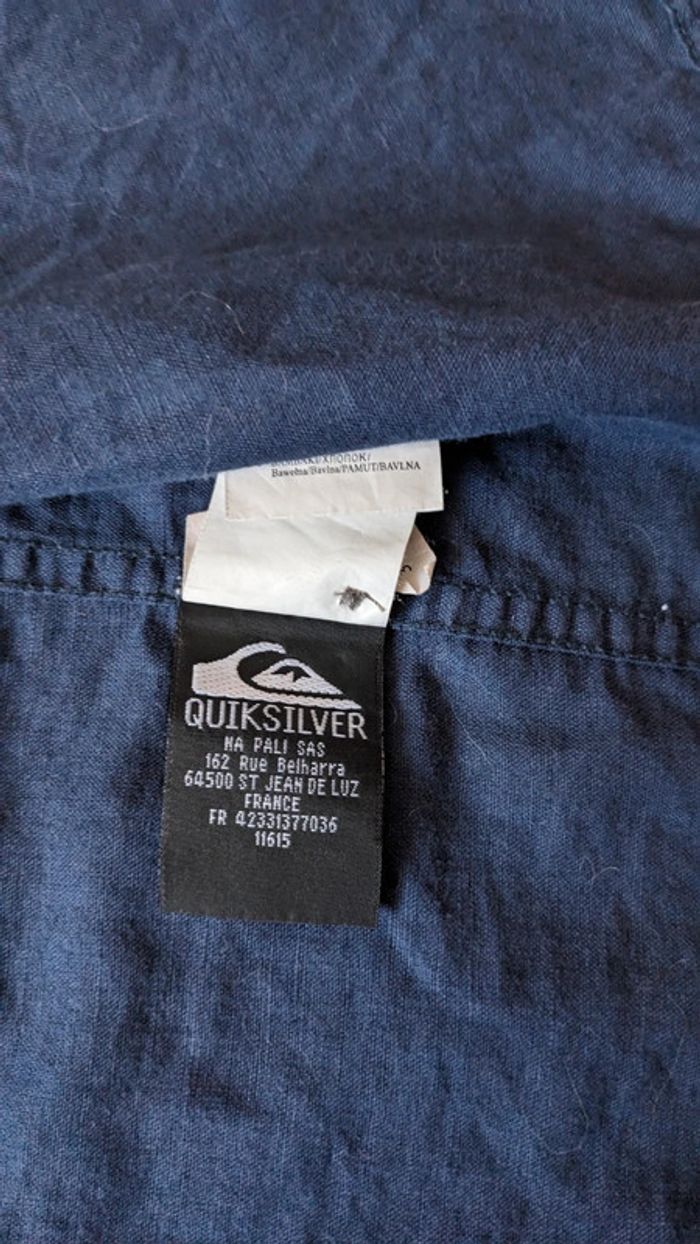 Chemise Casual Coton et Lin Marine Quicksilver M - photo numéro 10