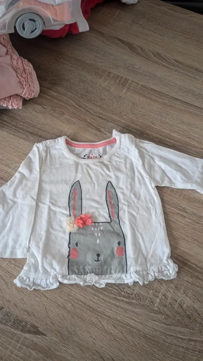 T-shirt manche longues bébé fille
