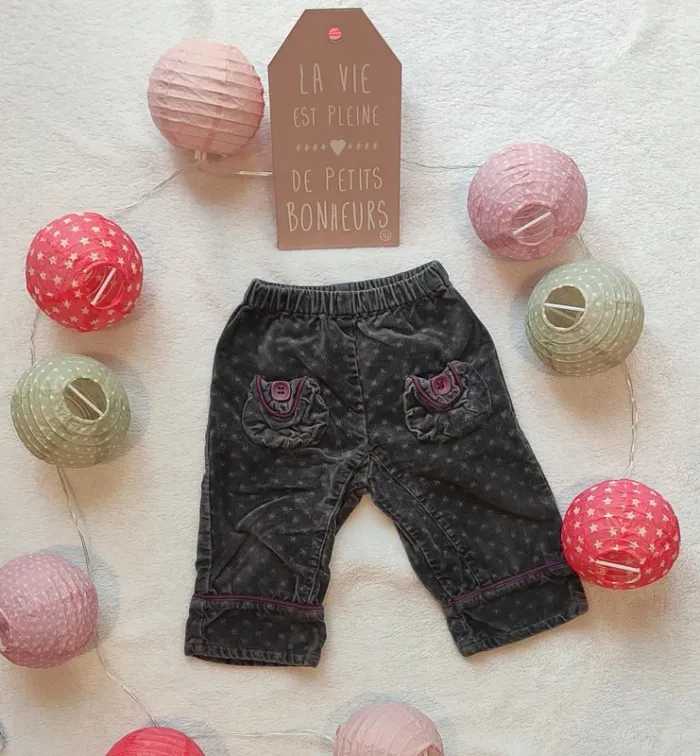 Pantalon bébé 12 mois Sucre d'orge