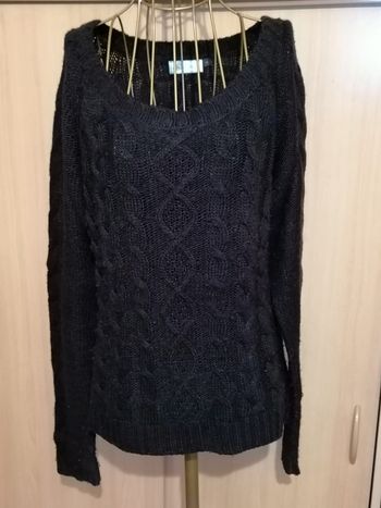 Pull femme noir - M - TBE