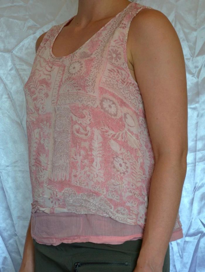 Débardeur rose clair doublé taille M - photo numéro 3