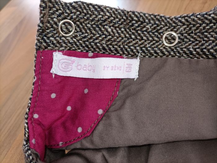 Jolie robe marron et rose nœud 6 mois Gémo - photo numéro 6