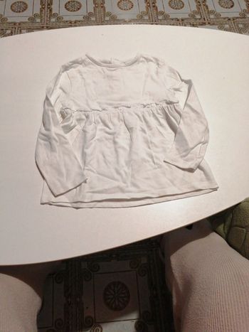 Tee-shirt mangues longues évasé