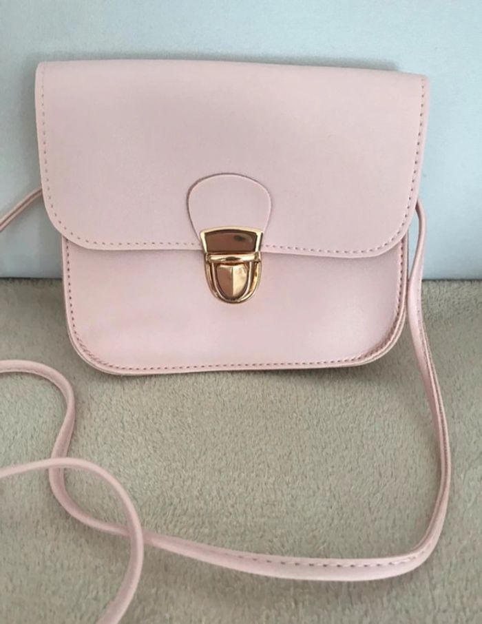 Sac bandoulière rose - photo numéro 3