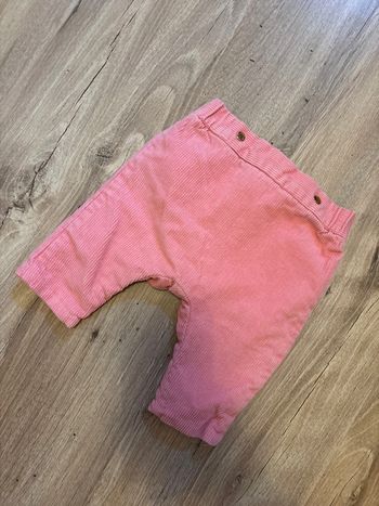 Pantalon rose côtelé Jacadi 3 mois