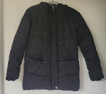 Veste d'hiver noire fille avec intérieur fourrure marque Tex