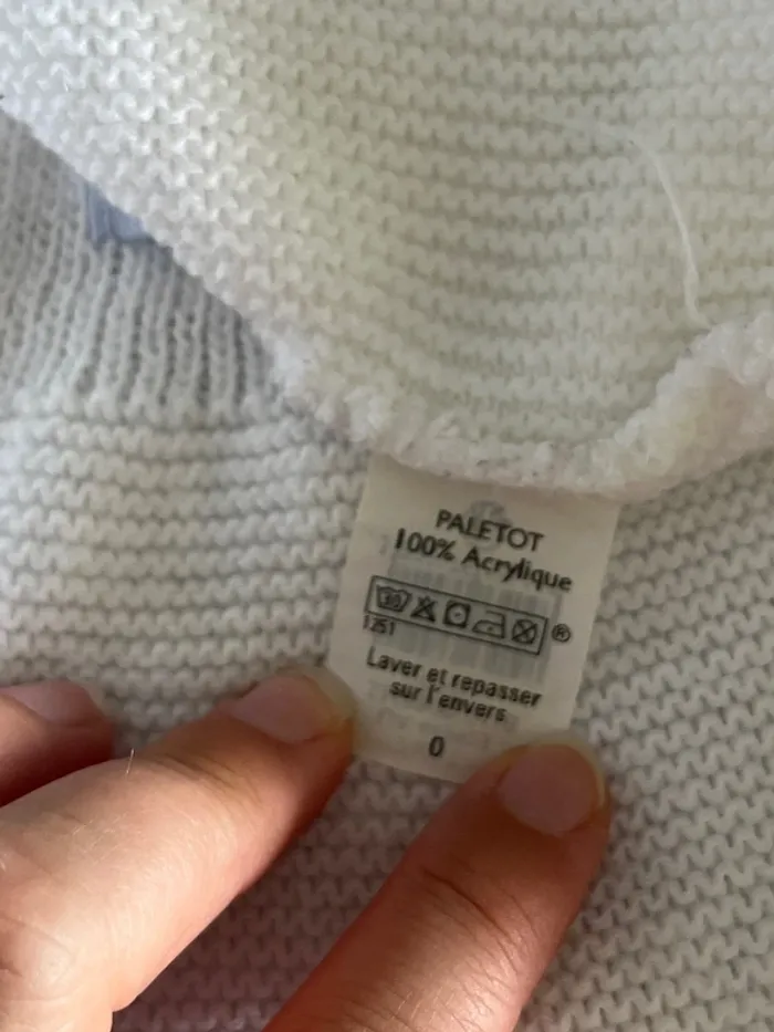 Gilet paletot naissance - photo numéro 3