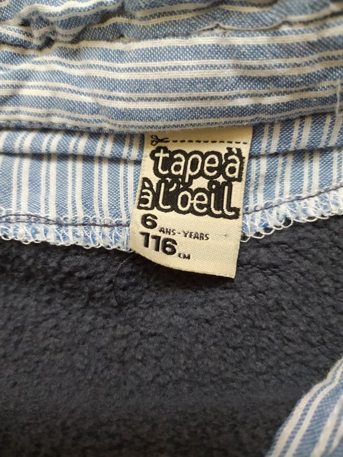 Sweat capuche tape à l'oeil 6 ans - photo numéro 3