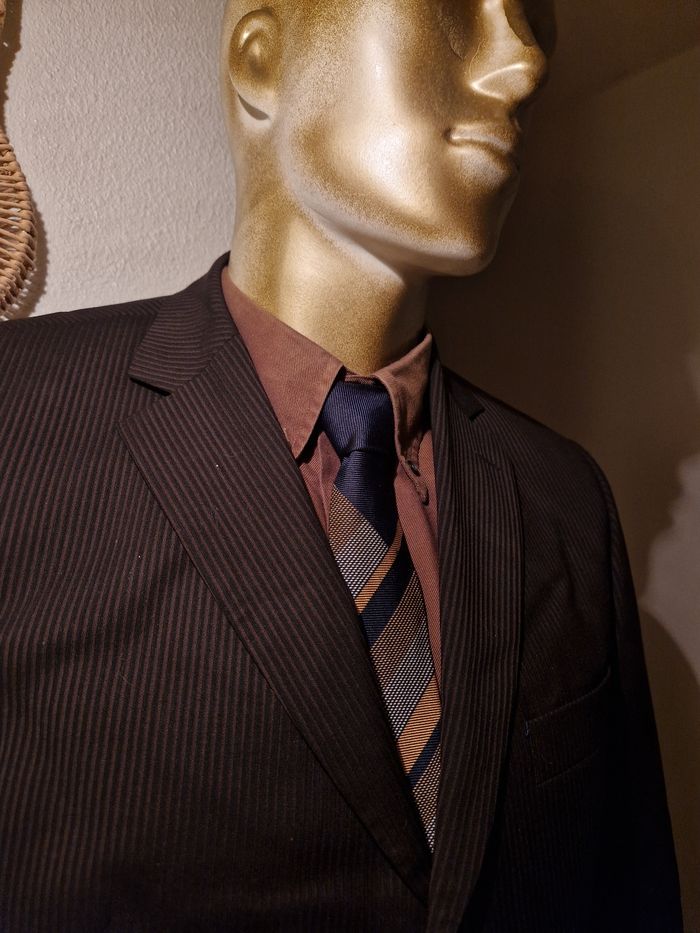 Cravate bi color satiné Lanvin - photo numéro 7