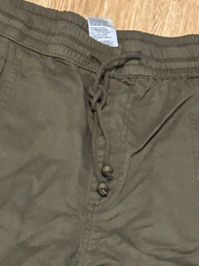 Pantalon taille 58 kaki très souple cordon à la taille - photo numéro 3