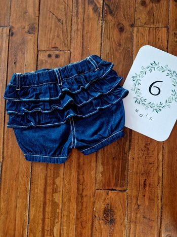Short jean souple 6 mois