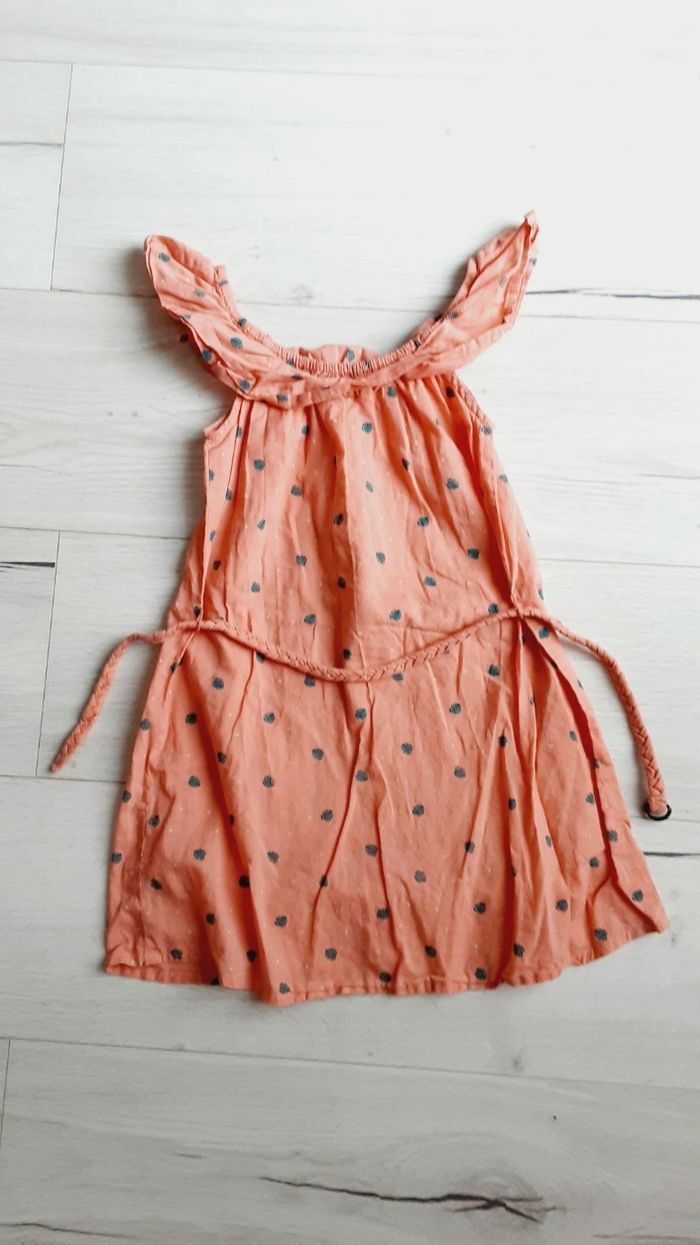 Vêtement fille robe d'été corail In extenso 5 ans - photo numéro 3