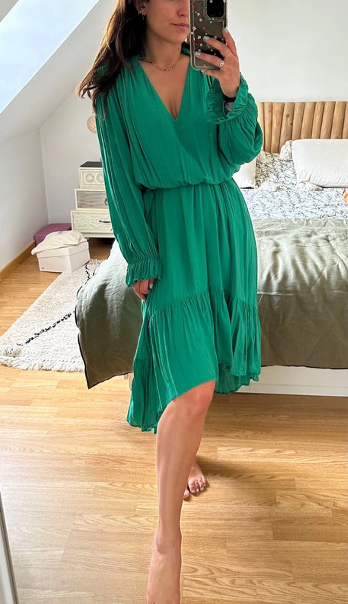 Robe fluide vert menthe Navy Paris 🌿
