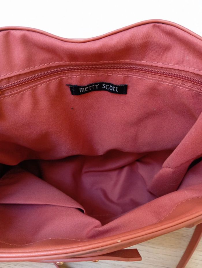 Sac à main corail Merry Scoot avec bandoulière - photo numéro 12