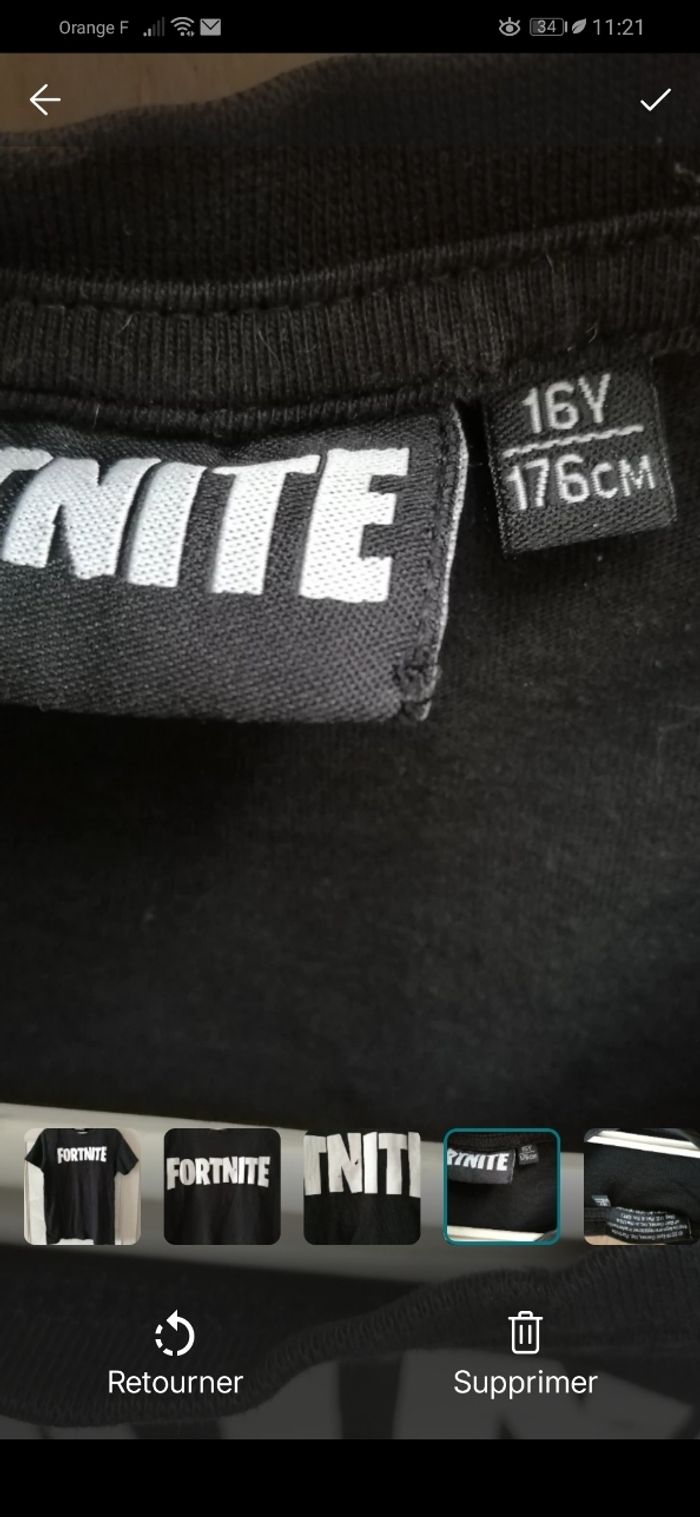 Tee-shirt Fortnite 16 ans - photo numéro 5