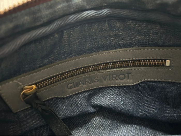 Sac Claris Virot Big Charly python Bordeaux - photo numéro 11
