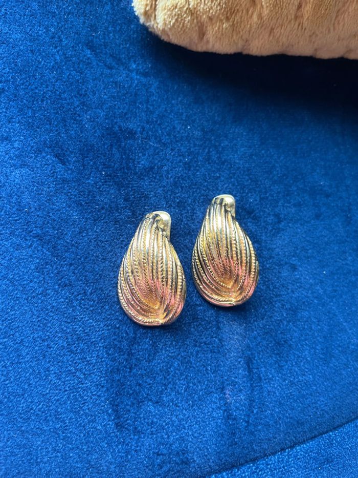 boucle d’oreille doré - photo numéro 2