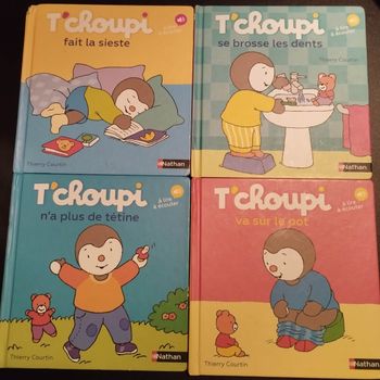 Livres Nathan enfants T'choupi lot de 4