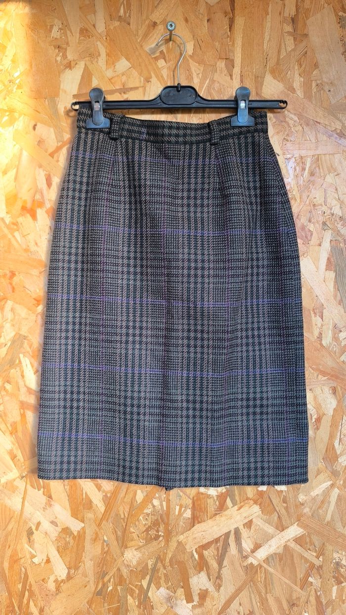 Jupe en laine prince de galle - taille M/38