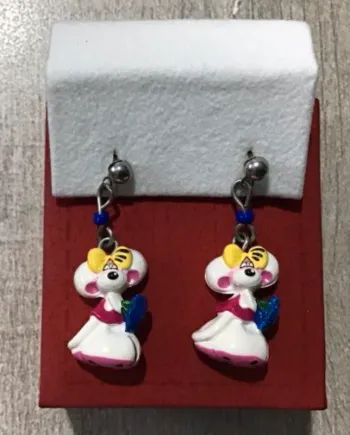 Vintage boucles oreilles diddl