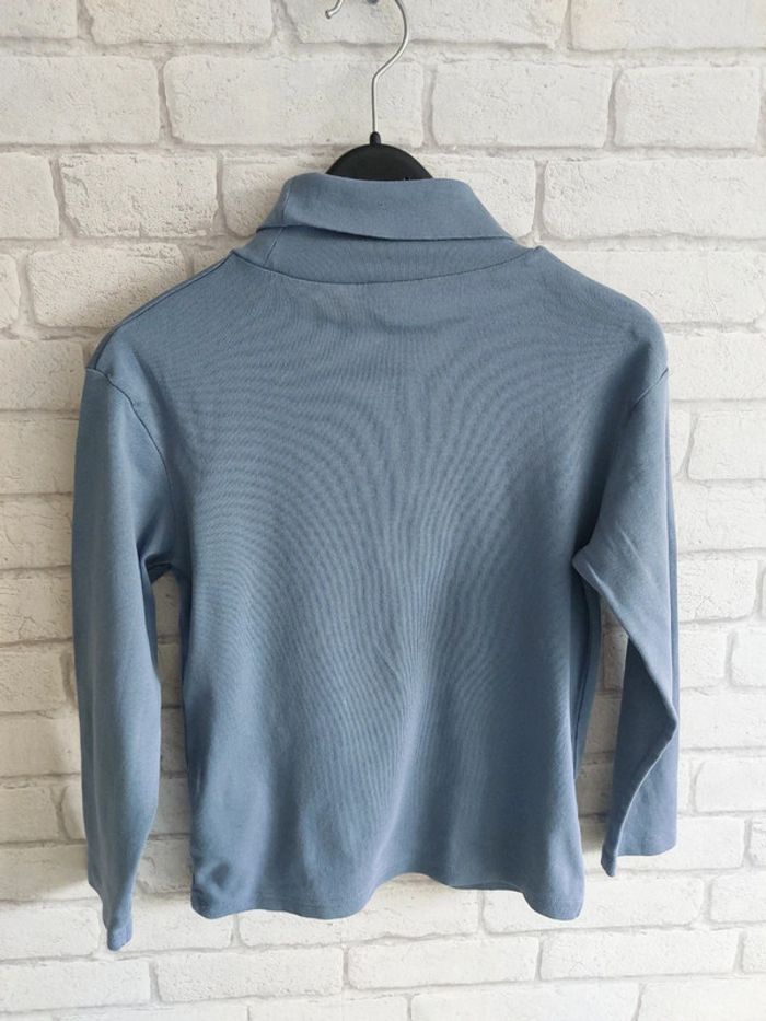 Tee-shirt manches longues col roulé Vertbaudet taille 10 ans - photo numéro 2