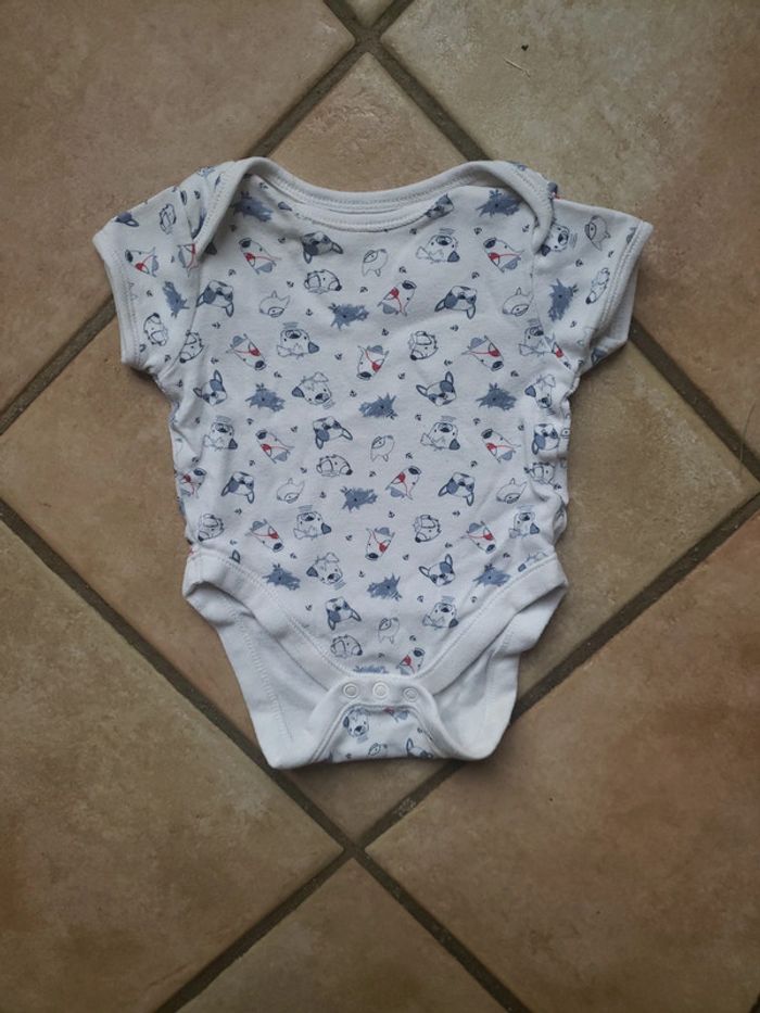 Body manches courtes chien 3 mois