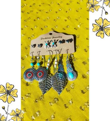 Lot de 6 paires de boucles d’oreilles – Ethnique & moderne