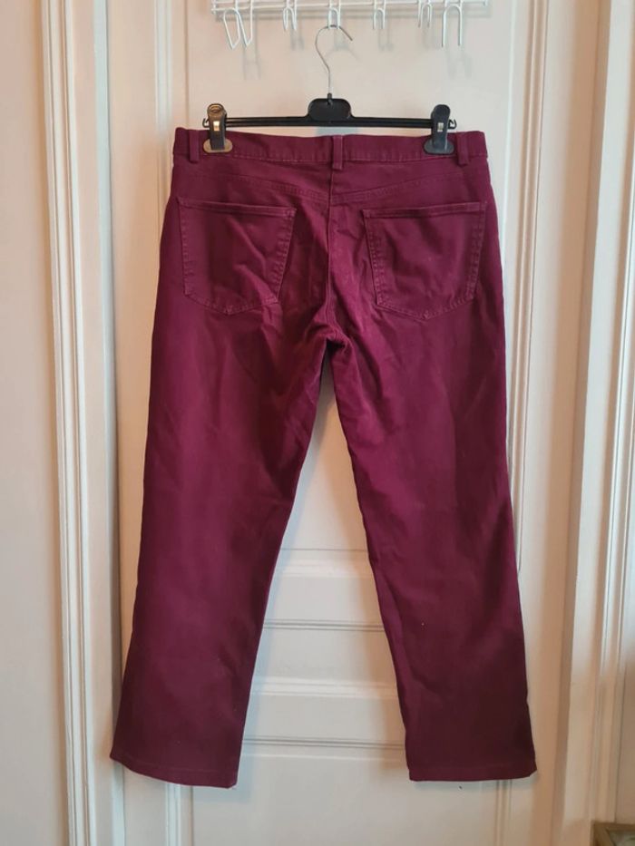 Pantalon bordeaux AutreTon taille 44 - photo numéro 3