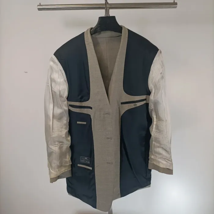 Veste de costume gris clair Saint Hilaire - Élégance classique taille 54 A468 - photo numéro 12