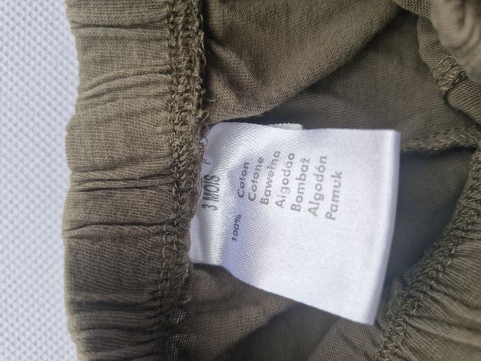 Ensemble garçon (T-shirt + short) 3 mois Sans marque Orange Kaki - photo numéro 9