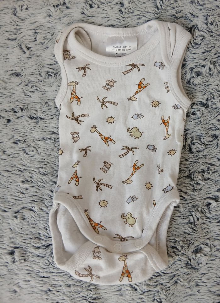 Naissance/1 mois: 3 Bodys *manches longues, courtes,sans manches - photo numéro 5