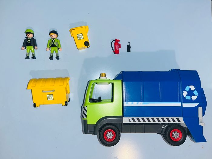 Playmobil 6110 camion de recyclage ordures complet - photo numéro 2