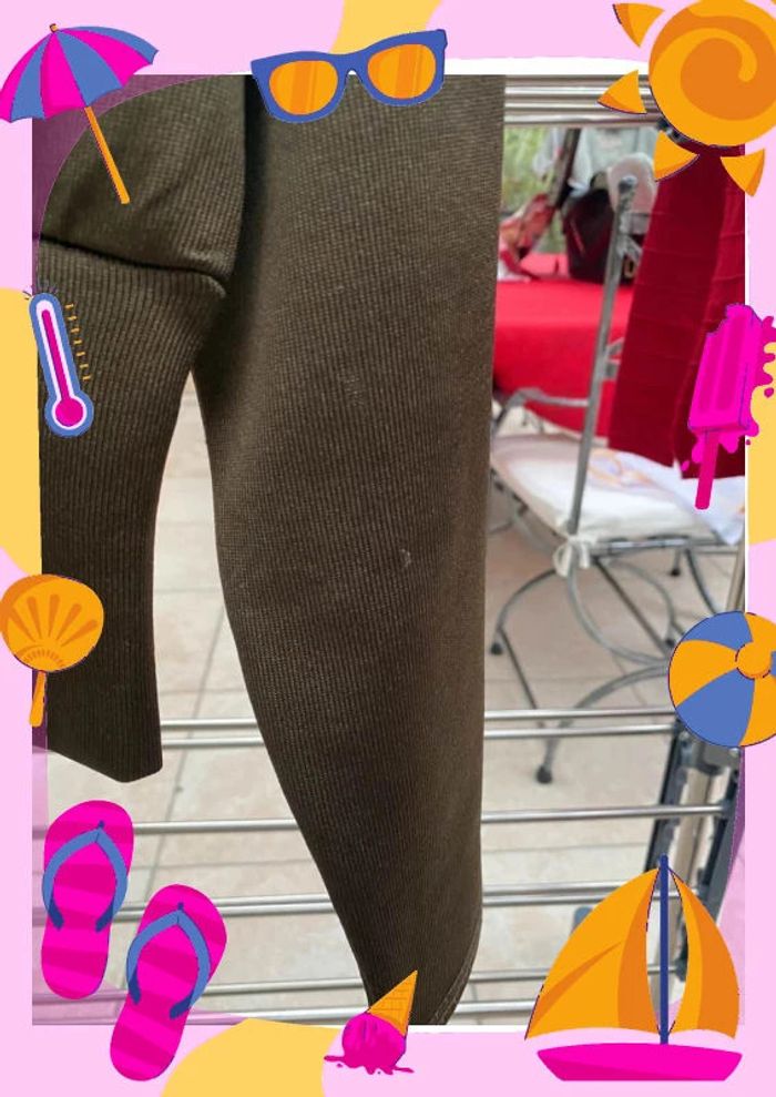 Pull d'hiver lacets kaki S 36 - photo numéro 4