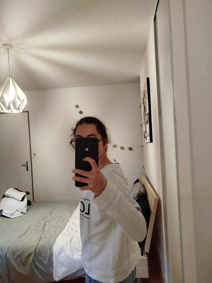 Sweat blanc LONDON taille S Jennyfer - photo numéro 6