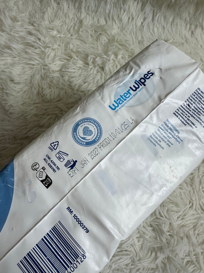 Lot de 5 paquets de 60 lingettes Waterwipes - photo numéro 4
