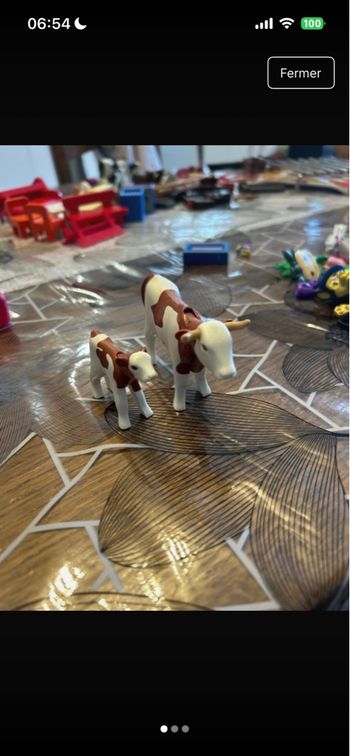 Playmobil vache et veau