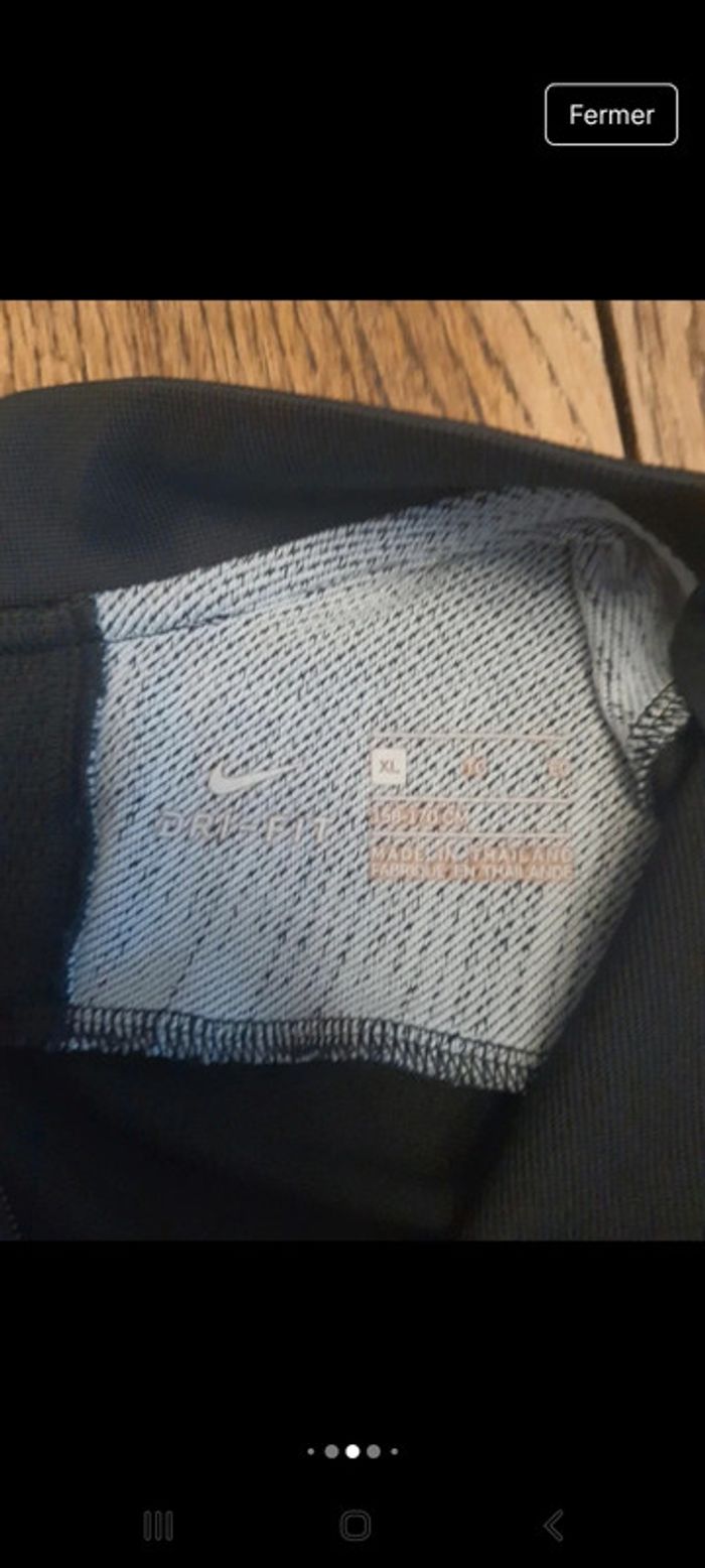 Sweat-shirt sport Nike homme noir/gris taille XL - photo numéro 9