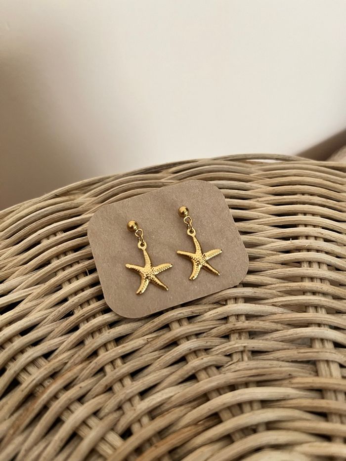 Boucles d'oreilles étoiles de mer