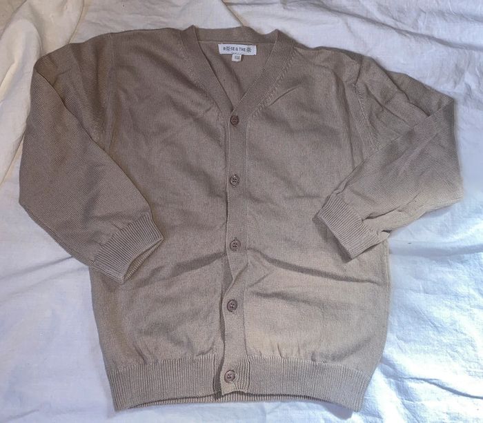 Gilet rose et the 18 mois