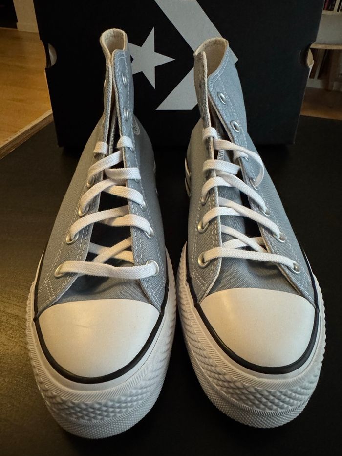 converse chuck taylor all star lift hi obsidian mist 570434c taille 40 - photo numéro 7