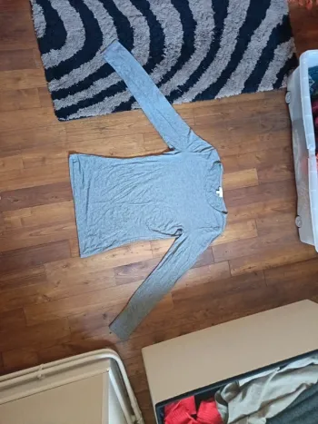 Tee-shirts manche longue gris femme