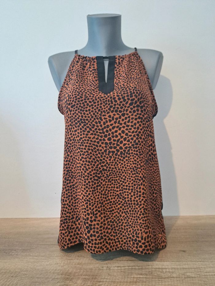 Top haut leopard camaïeu Taille 40 Tbe