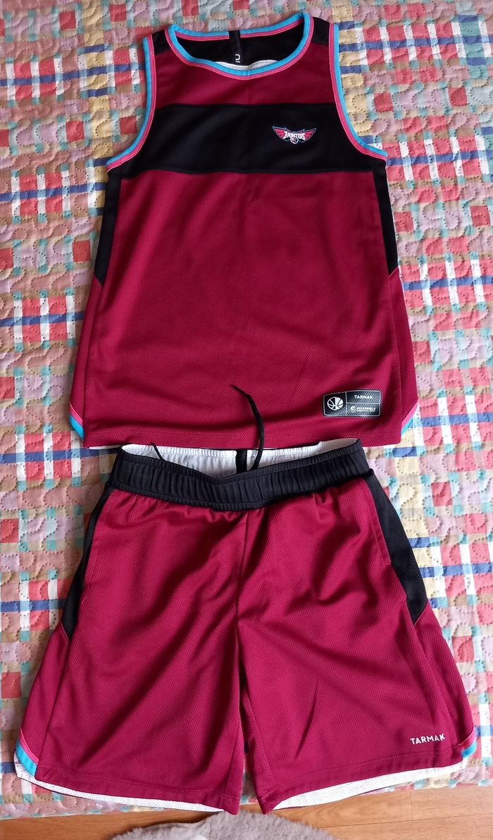 Ensemble maillot et short fille réversible Basketball