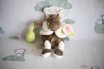 Peluche / Pantin d'activité Hippopotame Vert