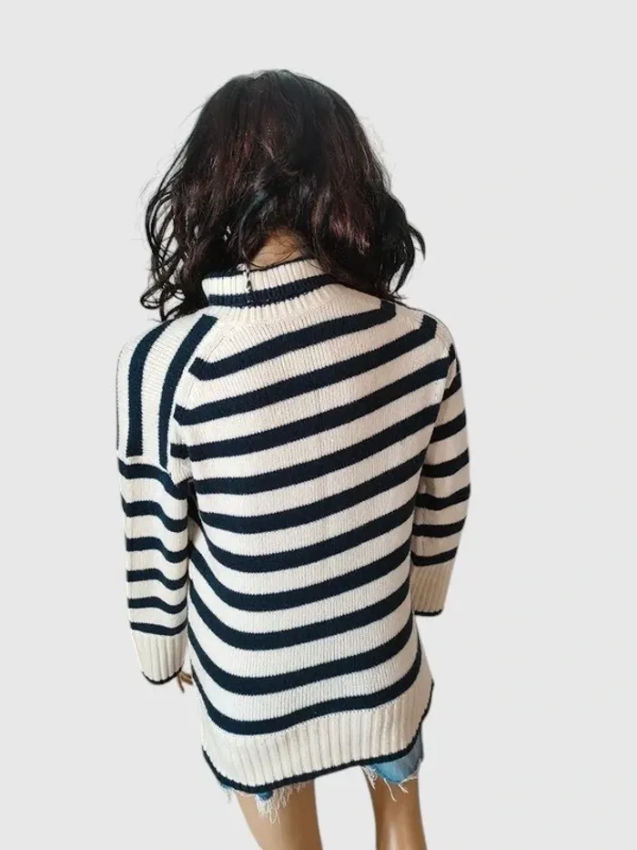 Pull col roulé Abercrombie & Fitch blanc - Taille XXS, le cocon de douceur pour l'hiver ! - photo numéro 4